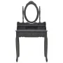 Dressing table and stool set in gray paulownia wood, 75x69x140 cm. by vidaXL, Bedroom Dressers - Ref: Foro24-289317, Price: 1...