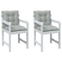 Cojines para silla respaldo bajo 2 ud tela gris claro melange | Foro24.es | Tu tienda online para hogar, jardín y más Foro24.es
