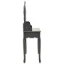 Dressing table and stool set in gray paulownia wood, 75x69x140 cm. by vidaXL, Bedroom Dressers - Ref: Foro24-289317, Price: 1...