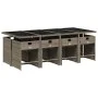 Garten-Essgruppe 9-teilig und graue synthetische Rattankissen von vidaXL, Gartensets - Ref: Foro24-3277867, Preis: 556,59 €, ...