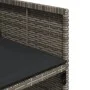 Garden dining set 9 pieces and gray synthetic rattan cushions by vidaXL, Garden sets - Ref: Foro24-3277873, Price: 715,04 €, ...