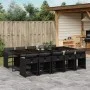 11-piece garden dining set with black synthetic rattan cushions by vidaXL, Garden sets - Ref: Foro24-3277878, Price: 716,38 €...