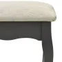 Dressing table and stool set in gray paulownia wood, 75x69x140 cm. by vidaXL, Bedroom Dressers - Ref: Foro24-289317, Price: 1...