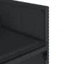 Set comedor de jardín con cojines 13 pzas ratán sintético negro de vidaXL, Conjuntos de jardín - Ref: Foro24-3277890, Precio:...