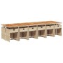 Garten-Essgruppe mit Kissen, 13-teilig, beiges synthetisches Rattan von vidaXL, Gartensets - Ref: Foro24-3277899, Preis: 913,...