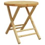 Juego bistró plegable de bambú 3 pzas con cojines blanco crema de vidaXL, Conjuntos de jardín - Ref: Foro24-3208937, Precio: ...