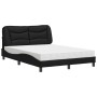 Bett mit schwarzer Kunstledermatratze 140x190 cm von vidaXL, Betten und Lattenroste - Ref: Foro24-3208717, Preis: 420,85 €, R...