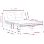 Bed with black synthetic leather mattress 140x190 cm by vidaXL, Beds and slatted bases - Ref: Foro24-3208717, Price: 438,48 €...