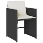 11-piece garden dining set with black synthetic rattan cushions by vidaXL, Garden sets - Ref: Foro24-3277922, Price: 542,78 €...