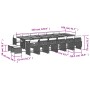 Garten-Essgruppe 17-teilig und graue synthetische Rattankissen von vidaXL, Gartensets - Ref: Foro24-3277957, Preis: 984,59 €,...