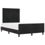 Estructura de cama con cabecera Negro 120 x 200 cm Terciopelo