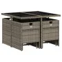 Garten-Essgruppe 9-teilig und graue synthetische Rattankissen von vidaXL, Gartensets - Ref: Foro24-3277723, Preis: 467,65 €, ...