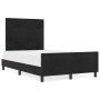 Estructura de cama con cabecera Negro 120 x 200 cm Terciopelo