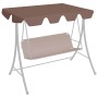 Dosel de repuesto columpio de jardín marrón 150/130x105/70 cm
