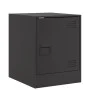 Mesita de noche acero negra 34,5x39x44 cm de vidaXL, Mesitas de noche - Ref: Foro24-841607, Precio: 49,94 €, Descuento: %