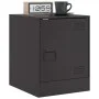Mesita de noche acero negra 34,5x39x44 cm de vidaXL, Mesitas de noche - Ref: Foro24-841607, Precio: 49,94 €, Descuento: %