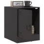 Black steel nightstand 34.5x39x44 cm by vidaXL, Nightstands - Ref: Foro24-841607, Price: 49,94 €, Discount: %