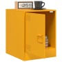 Senfgelber Nachttisch aus Stahl, 34,5 x 39 x 44 cm von vidaXL, Nachttische - Ref: Foro24-841613, Preis: 43,96 €, Rabatt: %