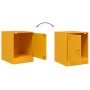 Senfgelber Nachttisch aus Stahl, 34,5 x 39 x 44 cm von vidaXL, Nachttische - Ref: Foro24-841613, Preis: 43,96 €, Rabatt: %