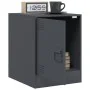 Anthracite gray steel nightstand 34.5x39x44 cm by vidaXL, Nightstands - Ref: Foro24-841611, Price: 43,57 €, Discount: %