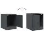 Anthracite gray steel nightstand 34.5x39x44 cm by vidaXL, Nightstands - Ref: Foro24-841611, Price: 43,57 €, Discount: %