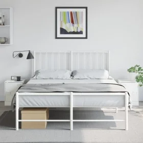 Mesitas de noche 2 unidades acero blanco 34,5x39x44 cm de vidaXL, Mesitas de noche - Ref: Foro24-841618, Precio: 63,20 €, Des...