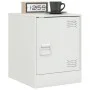 Mesitas de noche 2 unidades acero blanco 34,5x39x44 cm de vidaXL, Mesitas de noche - Ref: Foro24-841618, Precio: 63,20 €, Des...