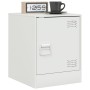 Nachttische 2 Einheiten aus weißem Stahl 34,5x39x44 cm von vidaXL, Nachttische - Ref: Foro24-841618, Preis: 63,83 €, Rabatt: %