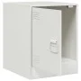 Mesitas de noche 2 unidades acero blanco 34,5x39x44 cm de vidaXL, Mesitas de noche - Ref: Foro24-841618, Precio: 63,20 €, Des...