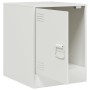 Nachttische 2 Einheiten aus weißem Stahl 34,5x39x44 cm von vidaXL, Nachttische - Ref: Foro24-841618, Preis: 63,83 €, Rabatt: %