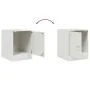 Mesitas de noche 2 unidades acero blanco 34,5x39x44 cm de vidaXL, Mesitas de noche - Ref: Foro24-841618, Precio: 63,20 €, Des...
