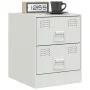Mesitas de noche 2 unidades acero blanco 34,5x39x44 cm de vidaXL, Mesitas de noche - Ref: Foro24-841630, Precio: 92,52 €, Des...