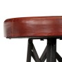 Küchenbarhocker 2 Einheiten aus echtem Leder von vidaXL, Küchenhocker - Ref: Foro24-247659, Preis: 295,09 €, Rabatt: %