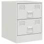 Mesitas de noche 2 unidades acero blanco 34,5x39x44 cm de vidaXL, Mesitas de noche - Ref: Foro24-841630, Precio: 92,52 €, Des...