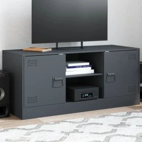 Anthracite gray steel TV cabinet 99x39x44 cm by vidaXL, TV Furniture - Ref: Foro24-841687, Price: 78,65 €, Discount: %