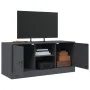 Anthrazitgrauer TV-Schrank aus Stahl, 99 x 39 x 44 cm von vidaXL, TV-Möbel - Ref: Foro24-841687, Preis: 78,65 €, Rabatt: %