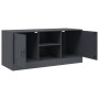 Anthrazitgrauer TV-Schrank aus Stahl, 99 x 39 x 44 cm von vidaXL, TV-Möbel - Ref: Foro24-841687, Preis: 79,40 €, Rabatt: %
