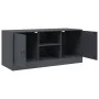 Anthrazitgrauer TV-Schrank aus Stahl, 99 x 39 x 44 cm von vidaXL, TV-Möbel - Ref: Foro24-841687, Preis: 78,65 €, Rabatt: %
