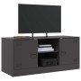 TV-Schrank aus schwarzem Stahl, 99 x 39 x 44 cm von vidaXL, TV-Möbel - Ref: Foro24-841685, Preis: 83,37 €, Rabatt: %