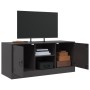 TV-Schrank aus schwarzem Stahl, 99 x 39 x 44 cm von vidaXL, TV-Möbel - Ref: Foro24-841685, Preis: 83,37 €, Rabatt: %