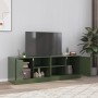 TV-Möbel 2 Einheiten olivgrüner Stahl 67x39x44 cm von vidaXL, TV-Möbel - Ref: Foro24-841700, Preis: 108,51 €, Rabatt: %