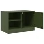 TV-Möbel 2 Einheiten olivgrüner Stahl 67x39x44 cm von vidaXL, TV-Möbel - Ref: Foro24-841700, Preis: 107,46 €, Rabatt: %