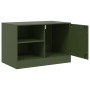 TV-Möbel 2 Einheiten olivgrüner Stahl 67x39x44 cm von vidaXL, TV-Möbel - Ref: Foro24-841700, Preis: 108,51 €, Rabatt: %