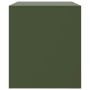 Muebles para TV 2 unidades acero verde oliva 67x39x44 cm de vidaXL, Muebles TV - Ref: Foro24-841700, Precio: 108,44 €, Descue...