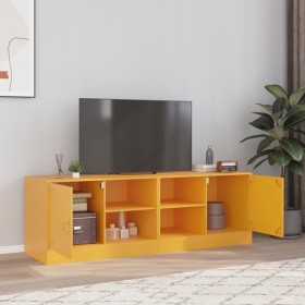 TV-Möbel 2 Einheiten senfgelber Stahl 67x39x44 cm von vidaXL, TV-Möbel - Ref: Foro24-841698, Preis: 109,11 €, Rabatt: %