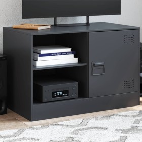 Mueble para TV de acero negro 67x39x44 cm de vidaXL, Muebles TV - Ref: Foro24-841691, Precio: 65,24 €, Descuento: %