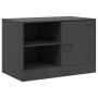 TV-Schrank aus schwarzem Stahl, 67 x 39 x 44 cm von vidaXL, TV-Möbel - Ref: Foro24-841691, Preis: 65,24 €, Rabatt: %