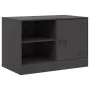TV-Schrank aus schwarzem Stahl, 67 x 39 x 44 cm von vidaXL, TV-Möbel - Ref: Foro24-841691, Preis: 58,09 €, Rabatt: %