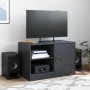 TV-Schrank aus schwarzem Stahl, 67 x 39 x 44 cm von vidaXL, TV-Möbel - Ref: Foro24-841691, Preis: 65,24 €, Rabatt: %