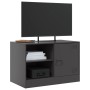 TV-Schrank aus schwarzem Stahl, 67 x 39 x 44 cm von vidaXL, TV-Möbel - Ref: Foro24-841691, Preis: 65,24 €, Rabatt: %